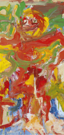 Home vermell amb bigotis