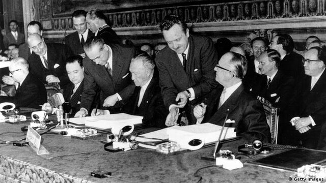 Creació de la Euratom i els tractats de Roma