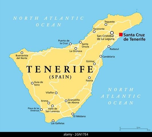 La capital de Canarias se establece en Santa Cruz de Tenerife.