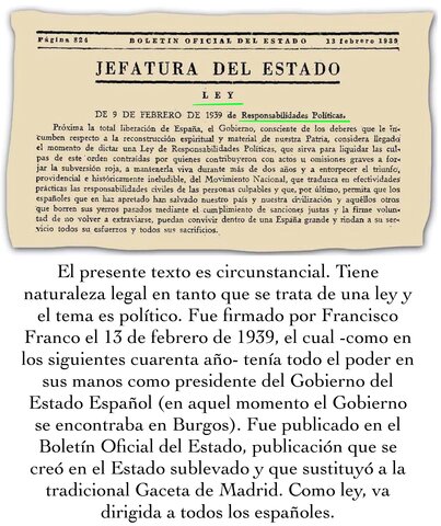 La Ley de Responsabilidades Políticas