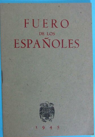 FUERO DE LOS ESPAÑOLES