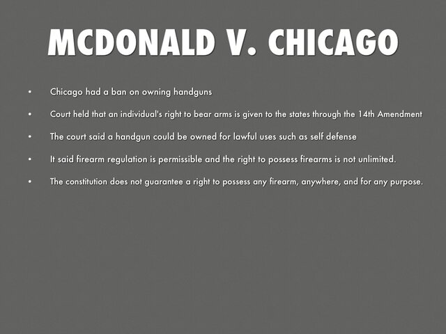 McDonald v. Chicago
