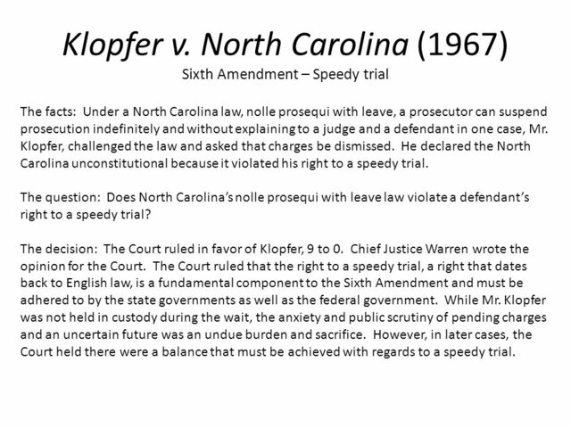 Klopfer v. North Carolina