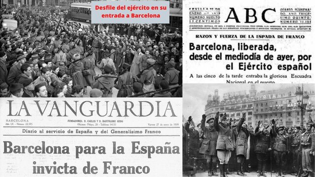 BARCELONA CAE EN MANOS FRANQUISTAS