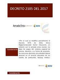 Decreto 2105 de 2017