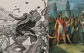 Muerte de Moctezuma.