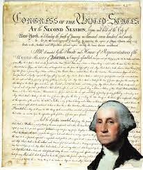 Washington signed into law the first copyright law.