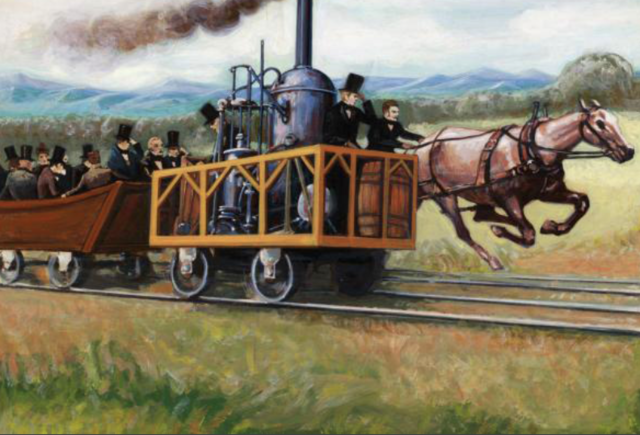 The First Steam Locomotive