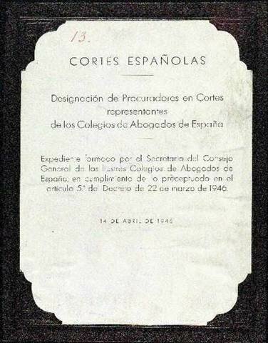 Ley Constitutiva de Cortes