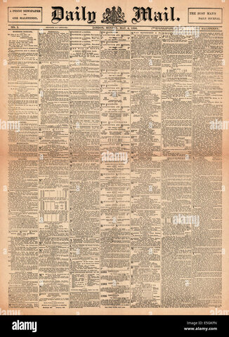 Alfred Harmsworth-ek "Daily Mail" sortu Londresen