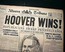 Herbert Hoover is Elected