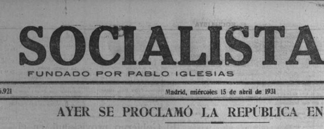 Proclamación de la II República.