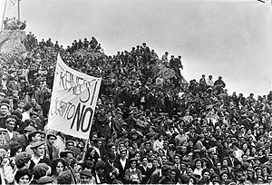 Enfrontament entre carlistes a Montejurra (Navarra)