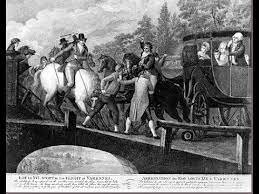 The monarchy tries to escape from France