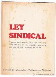 Ley Sindical