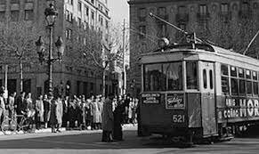 Huelga tranvía BNC (1a en la dictadura): Ciudadanos contra aumento de precios y Franquismo.