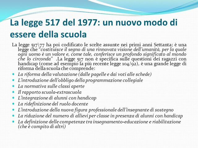 LEGGE 517/77