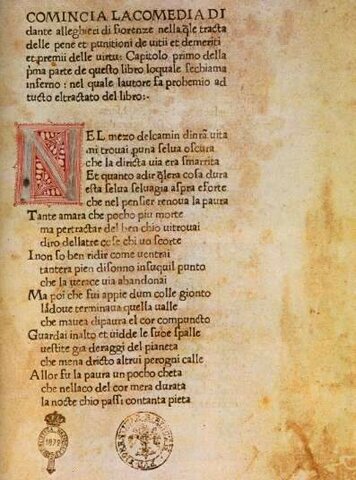 La divina commedia e la sua struttura