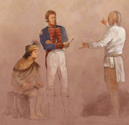 Sacagawea is sold to a French-Canadian fur trapper, Toussaint Charbonneau. He purchases her from the Hidatsa tribe, mainly as a slave.