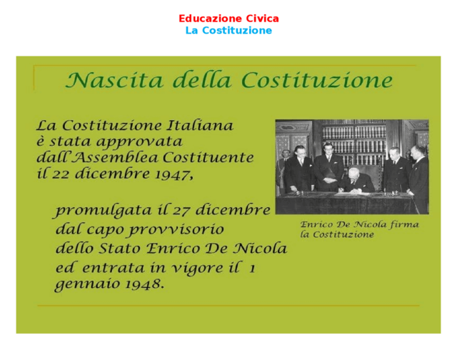 Nasce la Costituzione!