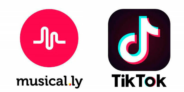 Aparicion de Musically y tik tok