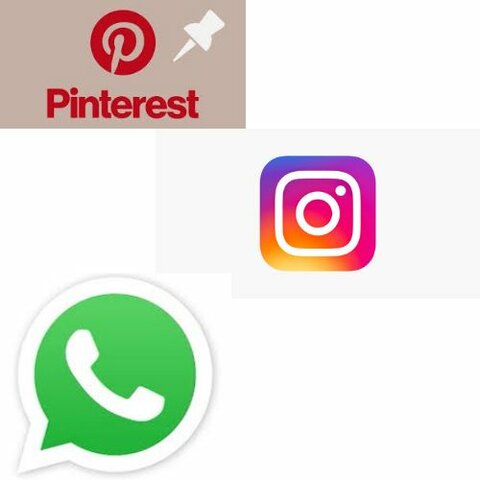 Pinterest e Instagram, WhatsApp