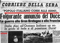 L'Italia entra in guerra