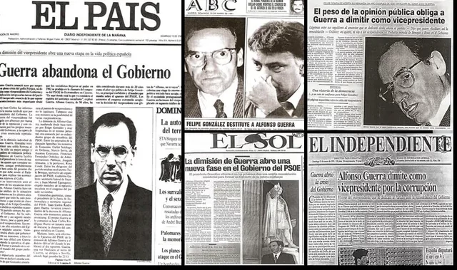 Dimisión del Vicepresidente Guerra