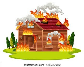 Montag's House Burns