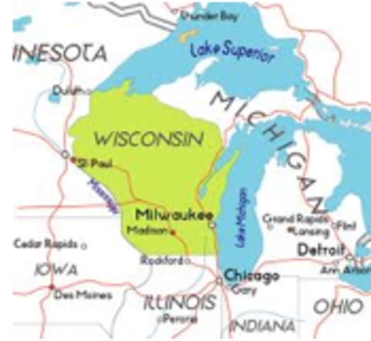 Frank Llyod Wright is born in Wisconsin.