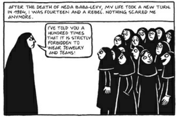 Marjane started rebelling more