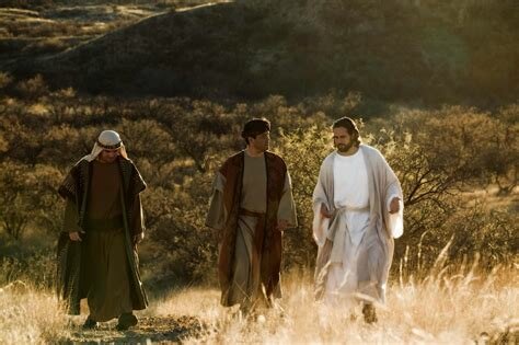 Jesus on the road to Emmaus