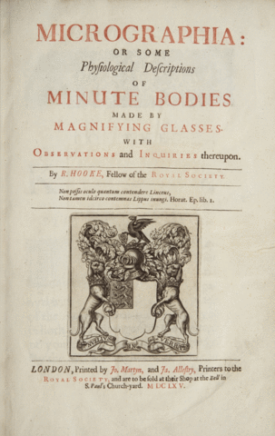 Robert Hooke publica