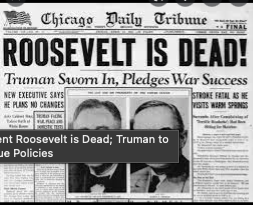 The Death of FDR