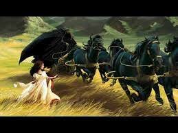 Hades kidnaps Persephone from field