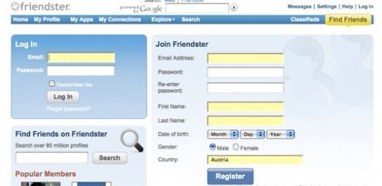 FRIENDSTER - SOCIAL NETWORK