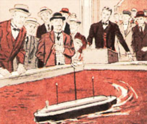 Tesla's remote controlled boat