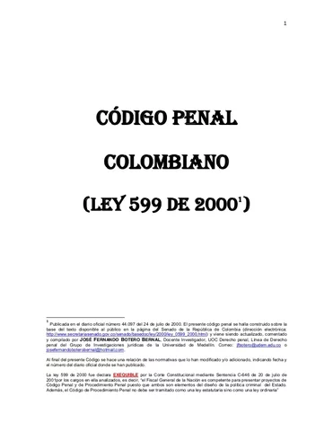 Cambio del orden de los títulos del código penal.