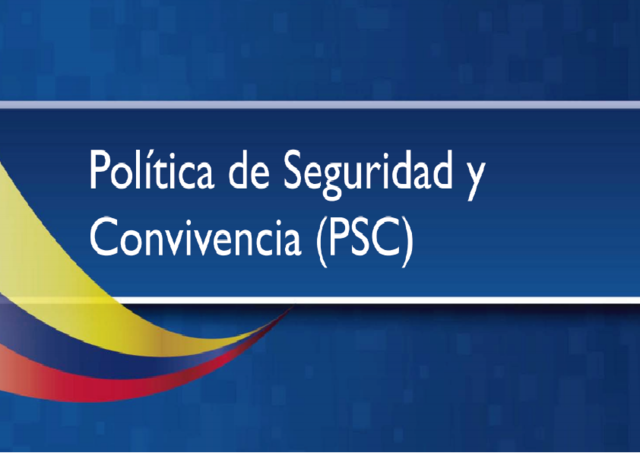 Política Marco de Convivencia y Seguridad Ciudadana