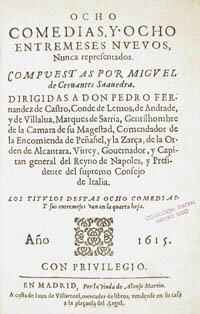 SE PUBLICA "OCHO COMEDIAS Y OCHO ENTREMESES NUEVOS"
