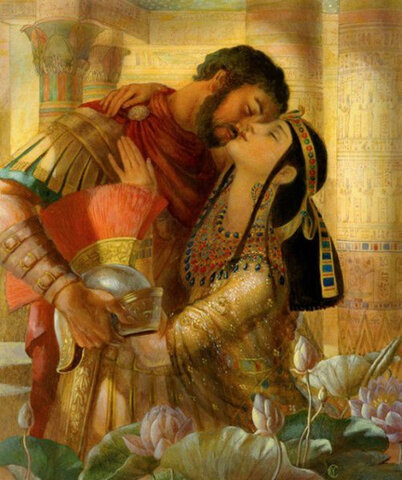 El general romano Marco Antonio se casa con Cleopatra