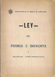 Ley de Prensa.