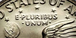 "E pluribus unum" Old USA motto