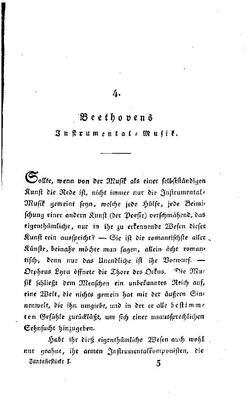 ETA Hoffmanns Rezension zur 5. Sinfonie in der (Leipziger) Allgemeine Musikalische Zeitung