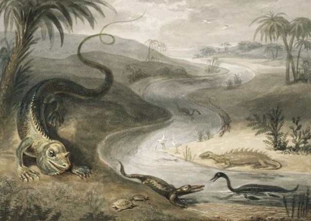 George Scharf, 1833 _Iguanodon_