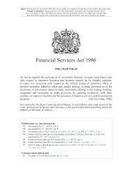 Financial Services Act