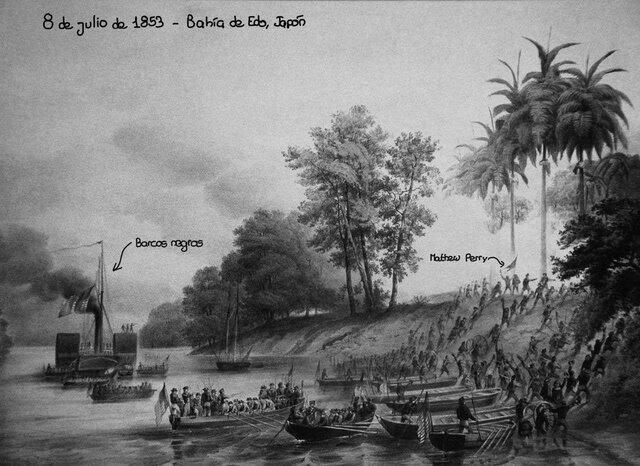 Llegada de Mathew Perry a las costas japonesas