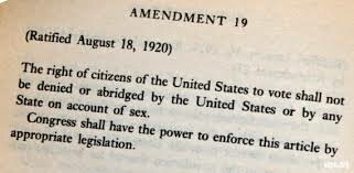 19th amendment
