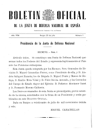 INSTITUCIÓN DE LA JUNTA DE DEFENSA NACIONAL