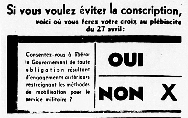 Plébiscite sur la conscription